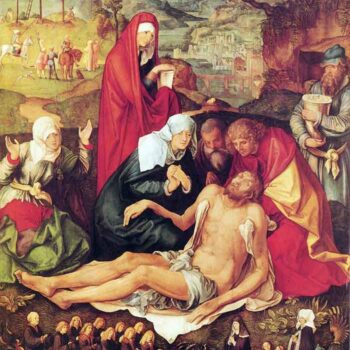 Lamentation of Christ [1] by Durer
