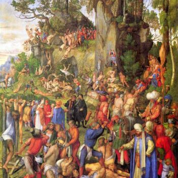 Martyrdom of Ten Thousand Christians [1] by Durer