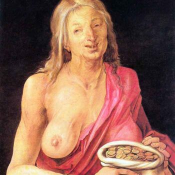 Old Woman with a Purse by Durer