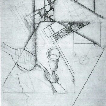 Still Life with Glass and Board Game by Juan Gris