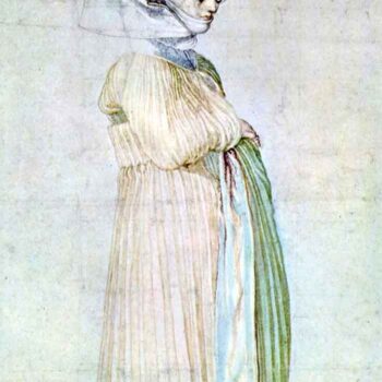 Womans Dress in Church by Durer