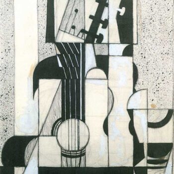 Still Life with Guitar by Juan Gris