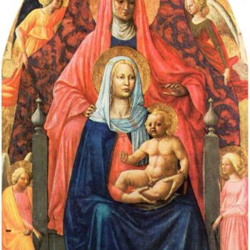 St. Anna, Mary with Child and Five Angels by Masaccio