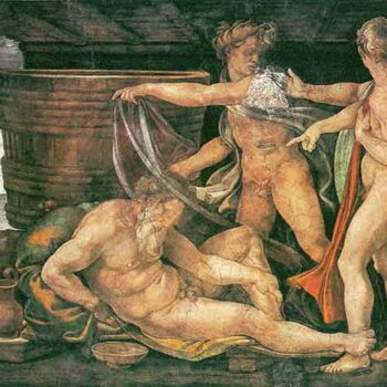 Drunken Noah by Michelangelo