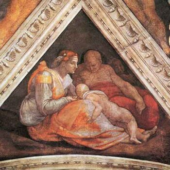 The Ancestors of Christ - Family of Zorobabel by Michelangelo