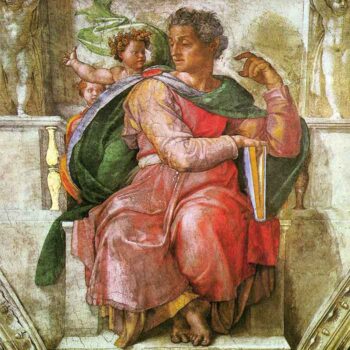 The Prophet Josiah Detail by Michelangelo