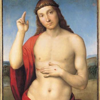 Cristo Benedicente by Raffaello by Raffaello