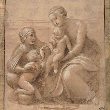 Madonna Col Bambino San Giovannino E Sant Elisabetta by Raffaello
