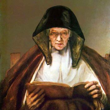 Old Woman, Reading by Rembrandt