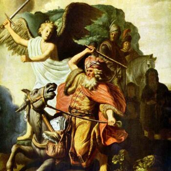 Prophet Balaam and The Donkey by Rembrandt