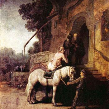 The Merciful Samaritan by Rembrandt