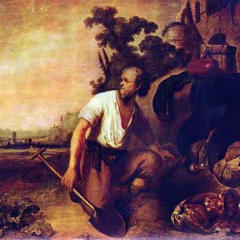 The Parable of The Treasure Graves by Rembrandt