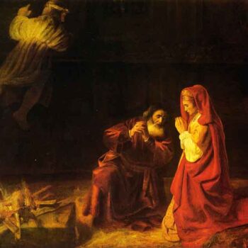 The Victims of Manoah by Rembrandt