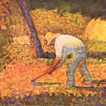 Farmer with Hoe by Seurat