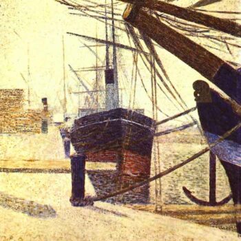 Harbor in Honfleur by Seurat