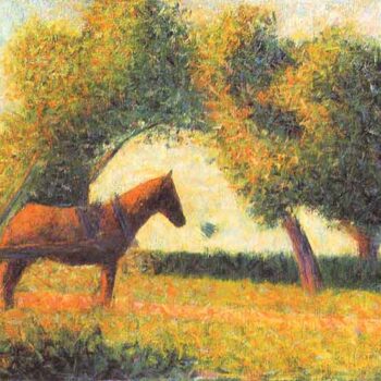 Horse and Wagon by Seurat