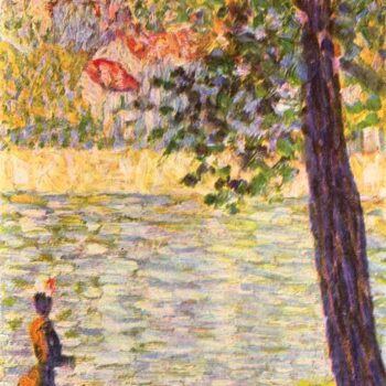 Morning Walk (The Seine at Courbevoie) by Seurat