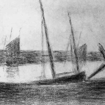 Study of Boat and Anchor by Seurat