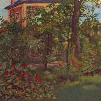 A Corner in The Garden of Bellevue by Manet