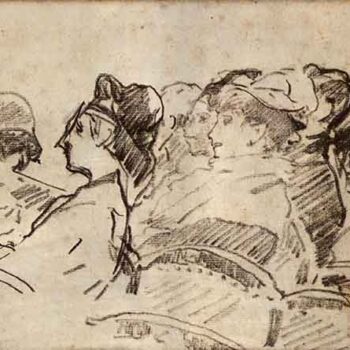 At The Theater by Manet