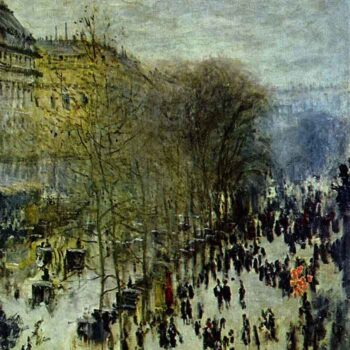 Boulevard of Capucines by Monet