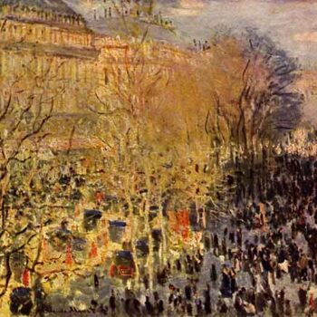 Boulevard of Capucines in Paris by Monet