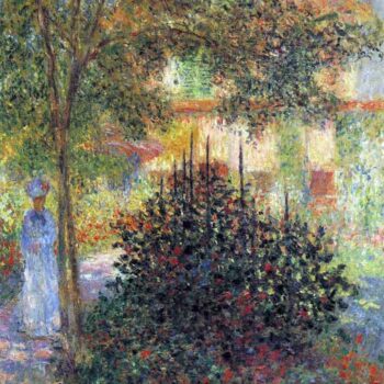 Camille in The Garden of The House in Argenteuil by Monet