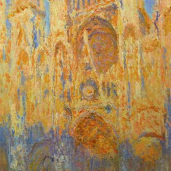 Claude_Monet - Rouen Cathedral Facade at Sunset