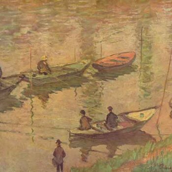 Fishermen on The Seine at Poissy by Claude_Monet