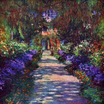 Garden at Giverny by Monet