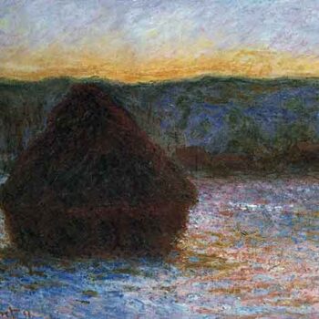 Haylofts Thaw, Sunset by Monet