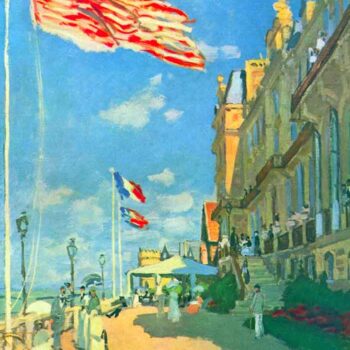 Hotel Des Roches Noires in Trouville by Monet