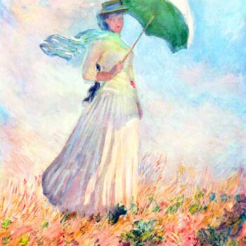 Lady with Sunshade, Study by Monet