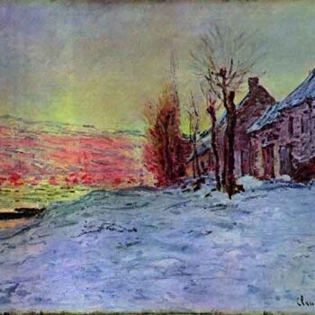 Lava Court - Sunshine and Snow by Monet