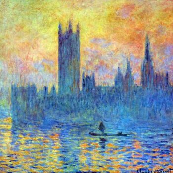London Parliament in Winter by Monet