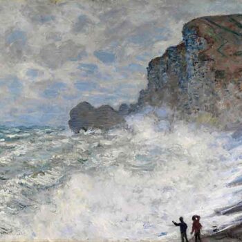 Monet - Rough Weather at Etretat