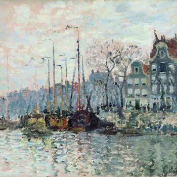 Monet - View of The Kromme Waal in Amsterdam