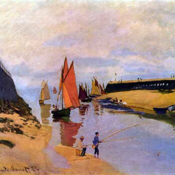 Port of Trouville by Monet