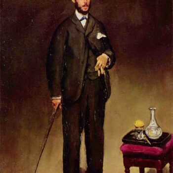 Portrait of ThĚŁĺ©Odore Duret by Manet