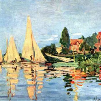 Regatta at Argenteuil by Monet