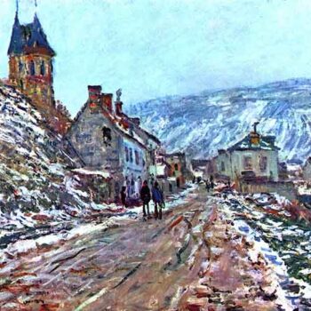 Road to Vetheuil in Winter