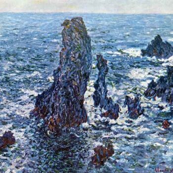 Rocks on Belle-Ile (The Needles of Port-Coton) by Monet