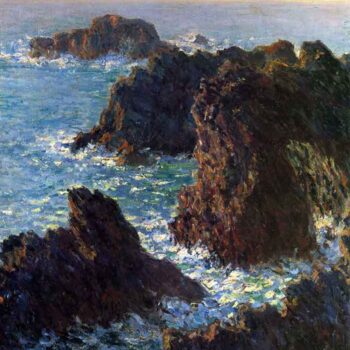 Rocky Peaks at The Belle-Ile by Monet
