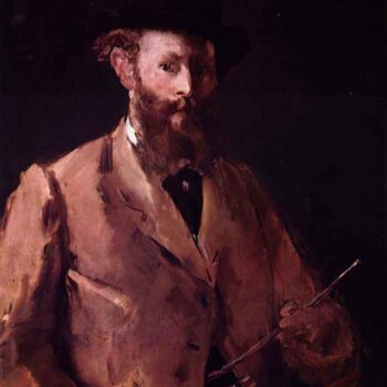 Self Portrait with Pallette by Manet