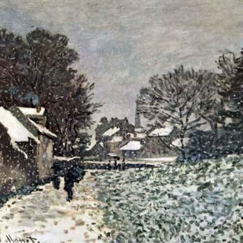 Snow at Argenteuil by Monet
