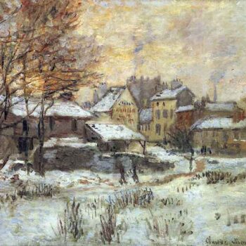 Snow at Sunset, Argenteuil in The Snow by Monet