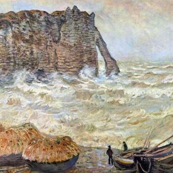 Stormy Sea (La Porte D'Aval) by Monet