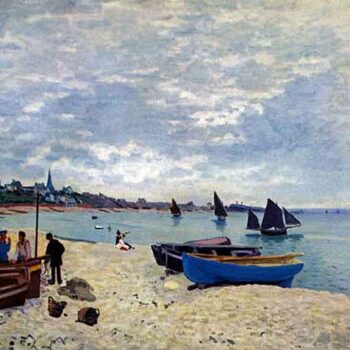 The Beach at Sainte Adresse #2 by Monet