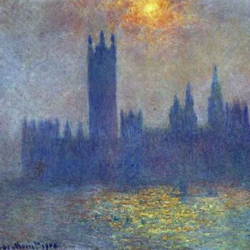 The Houses of Parliament, Sunlight in The Fog by Monet
