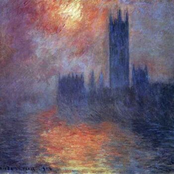 The Houses of Parliament, Sunset by Monet